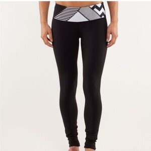 Lululemon Athletica Wunder Under Pant Sz 6 Reversible Waist